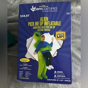 Halloween costume Alien abduction. Lights & blows up (fan inside)